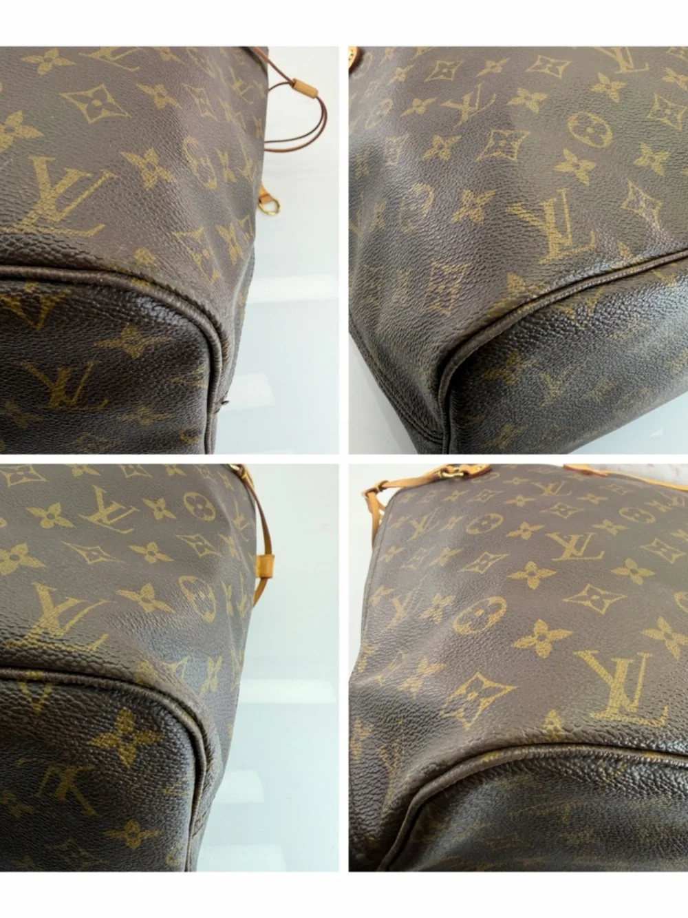 Louis Vuitton Neverfull Mm Monogram Canvas Tote in Brown